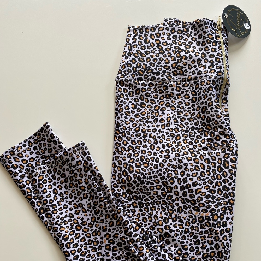 Women Full Length Suplex Leopard Leggings